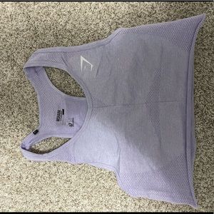 Cropped lilac Gymshark tank